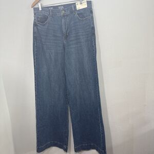 a.n.a Classic Blue Wide Leg Jeans